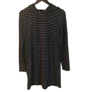 Ann Taylor Lou & Grey striped hoodie dress